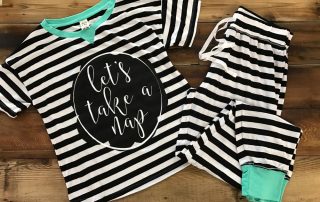 Pajama Set Black & White
