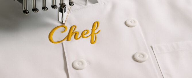 chef coat embroidery