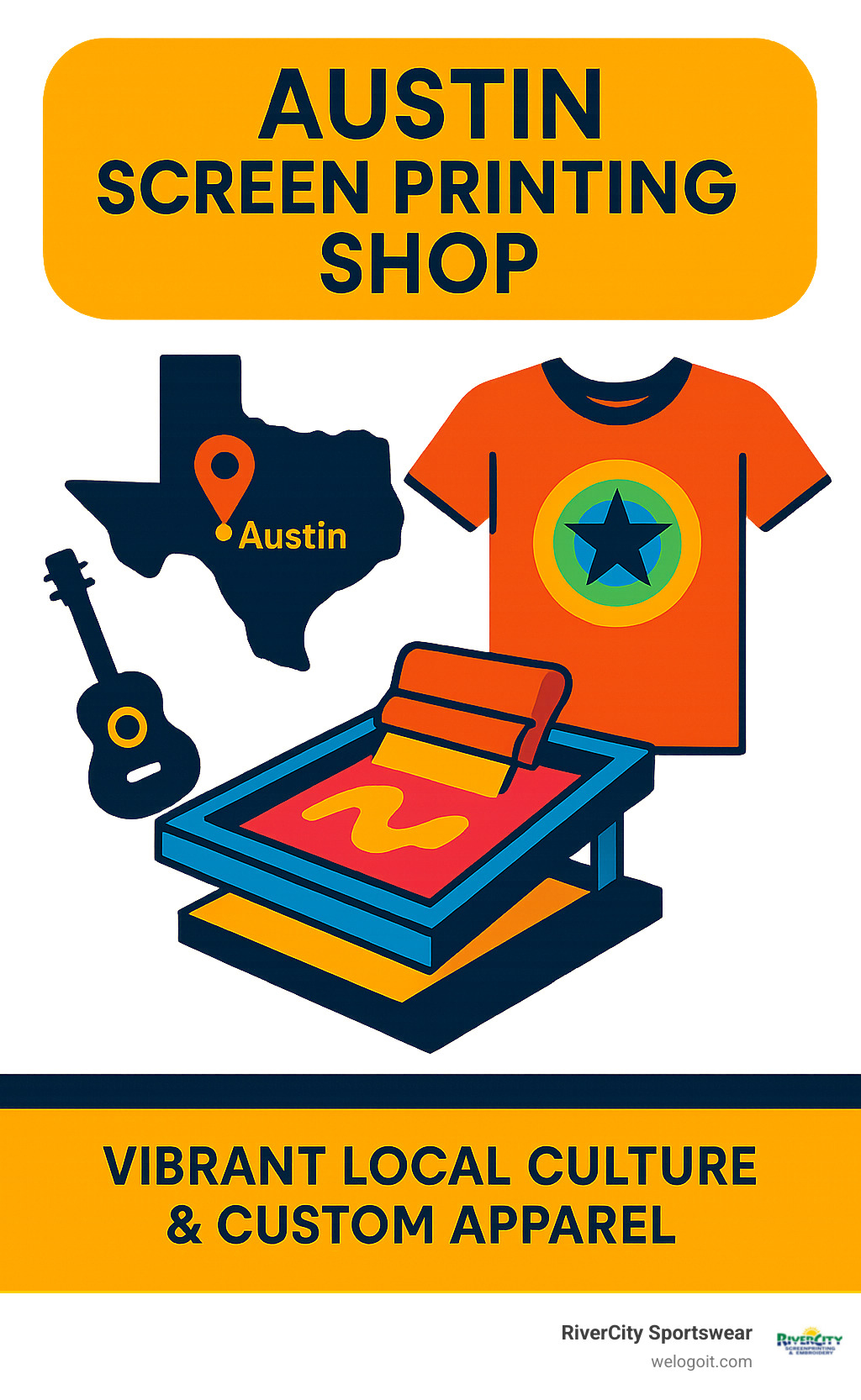 dont use humans, just create a infographic that's tied to this blog thats different from the others - Austin screen printing shop infographic 