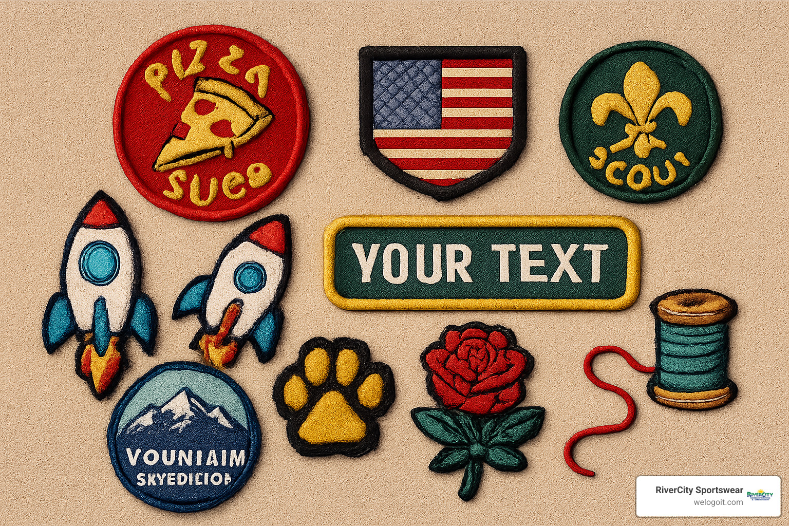 patch design process - custom embroidered patches