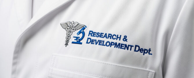embroidered lab jacket