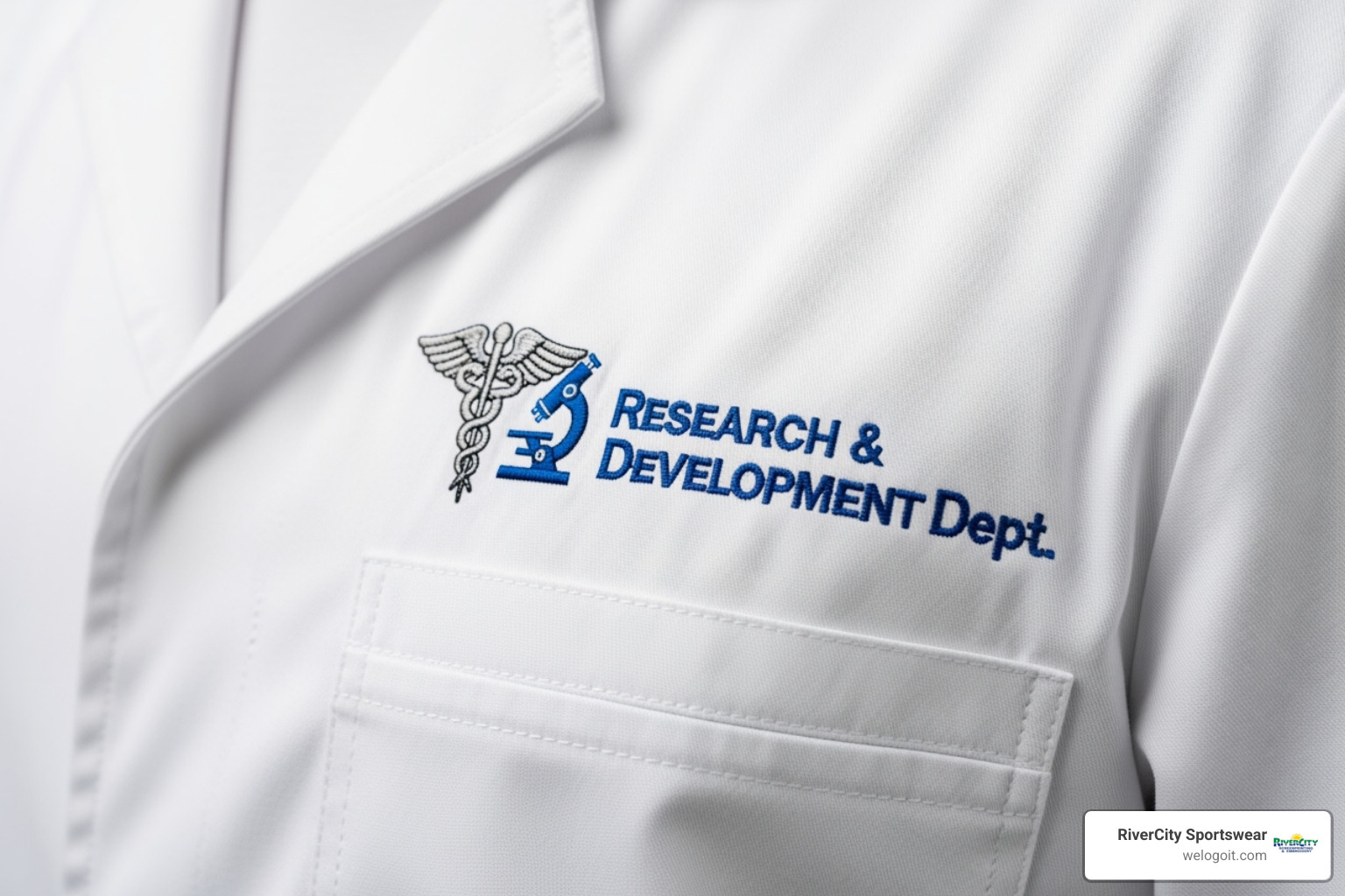 embroidered lab jacket