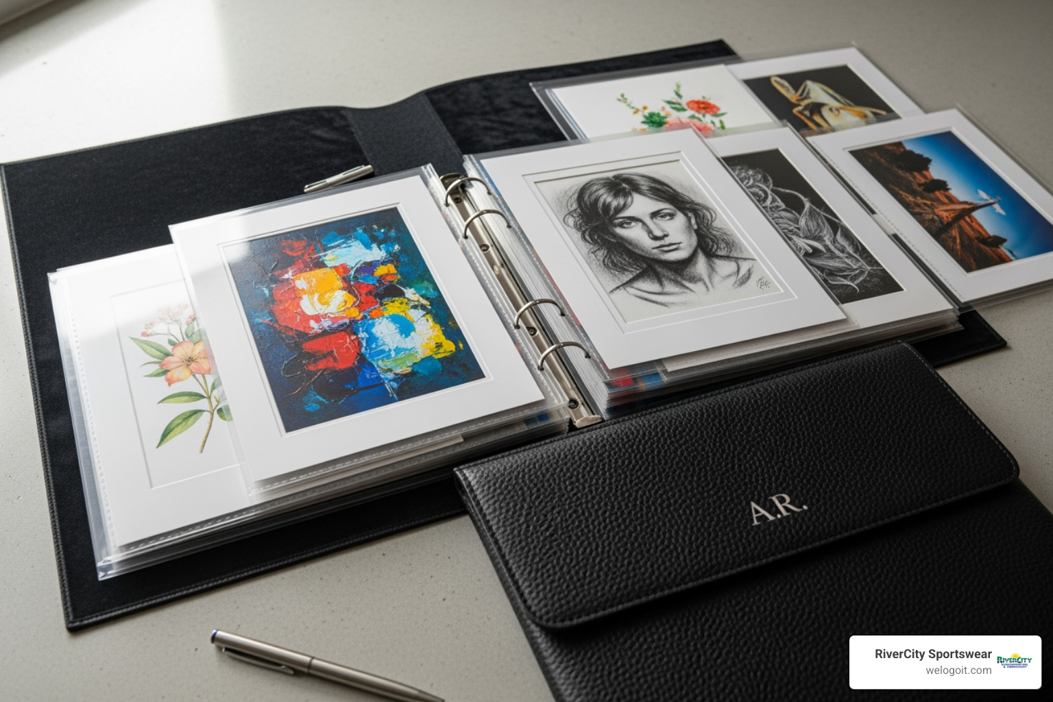 custom art portfolio